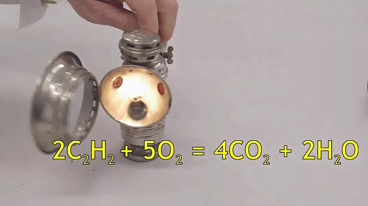 Горение ацетилена и карбидная лампа / Carbide lamp